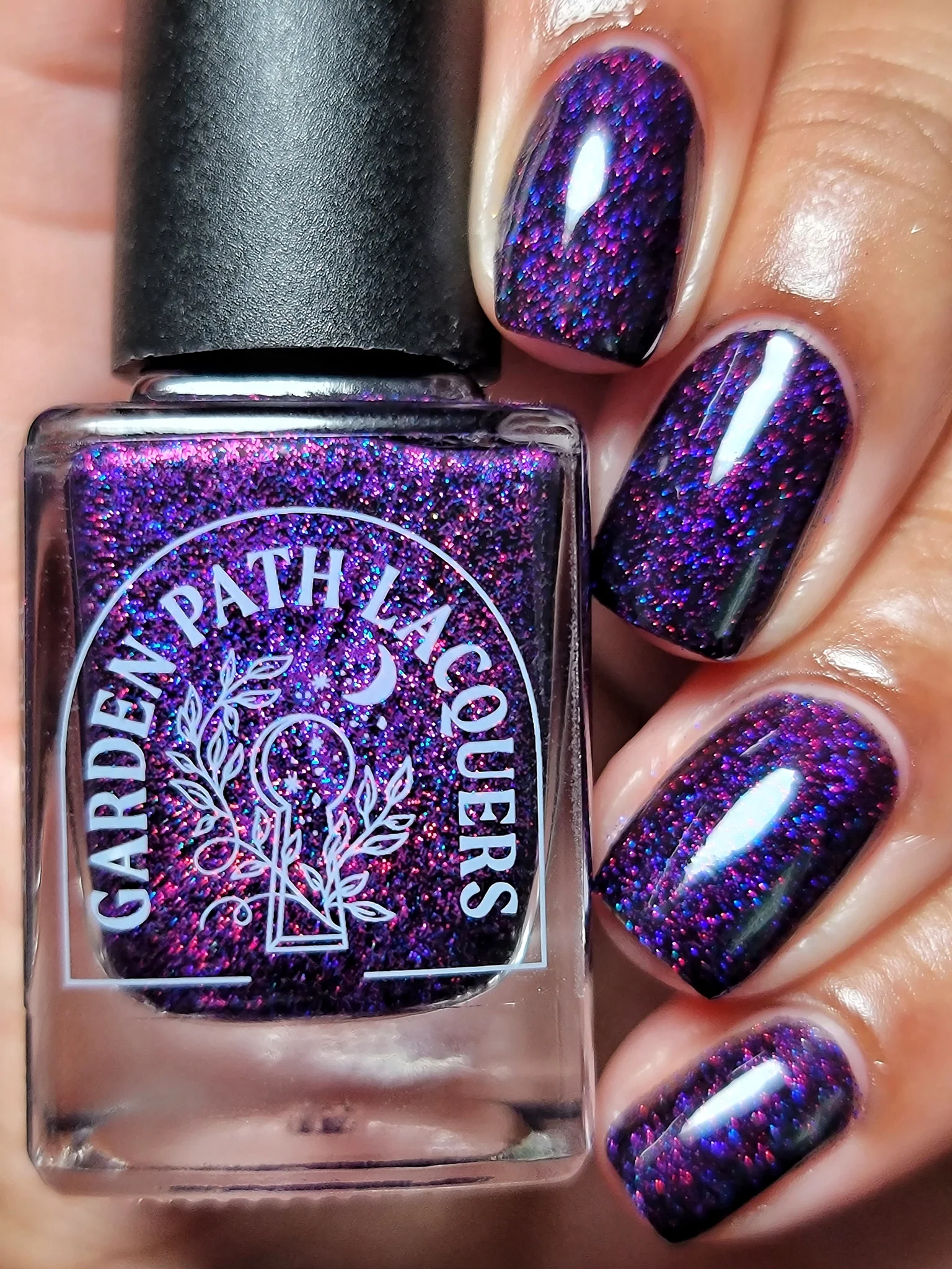 Lac de unghii Garden Path Lacquers Glitter On the Wet Streets, 12 ml [3]