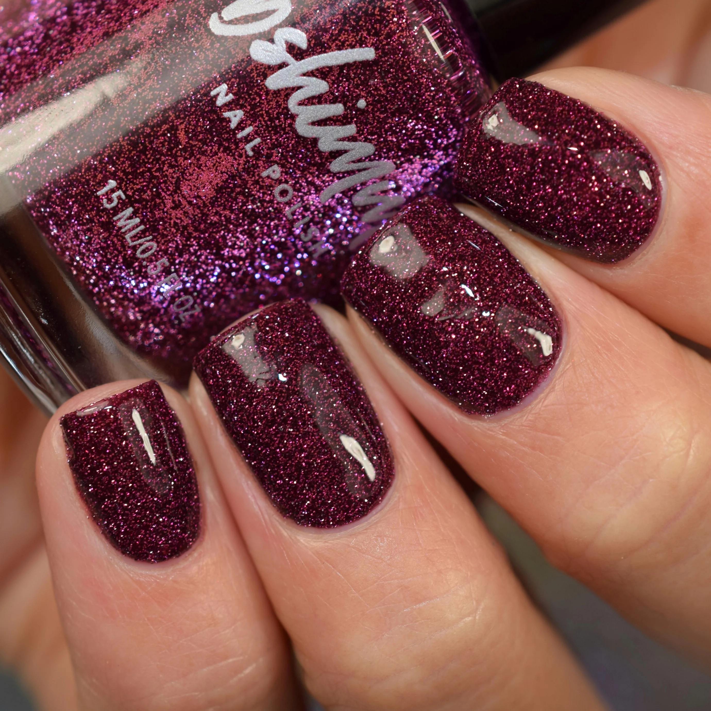 Lac de unghii KBShimmer Let the Beet Drop, 15 ml [4]