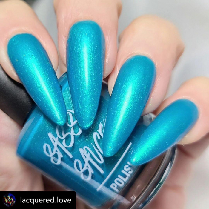 Lac de unghii Sassy Sauce Once in a Blue Moon, 15 ml [3]