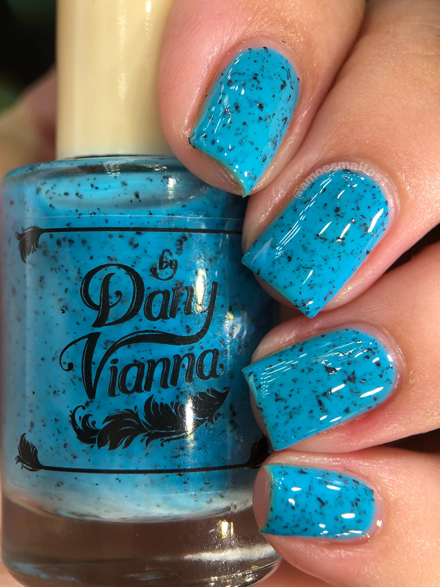 Lac de unghii By Dany Vianna Speckle Me Blue, 10 ml [0]