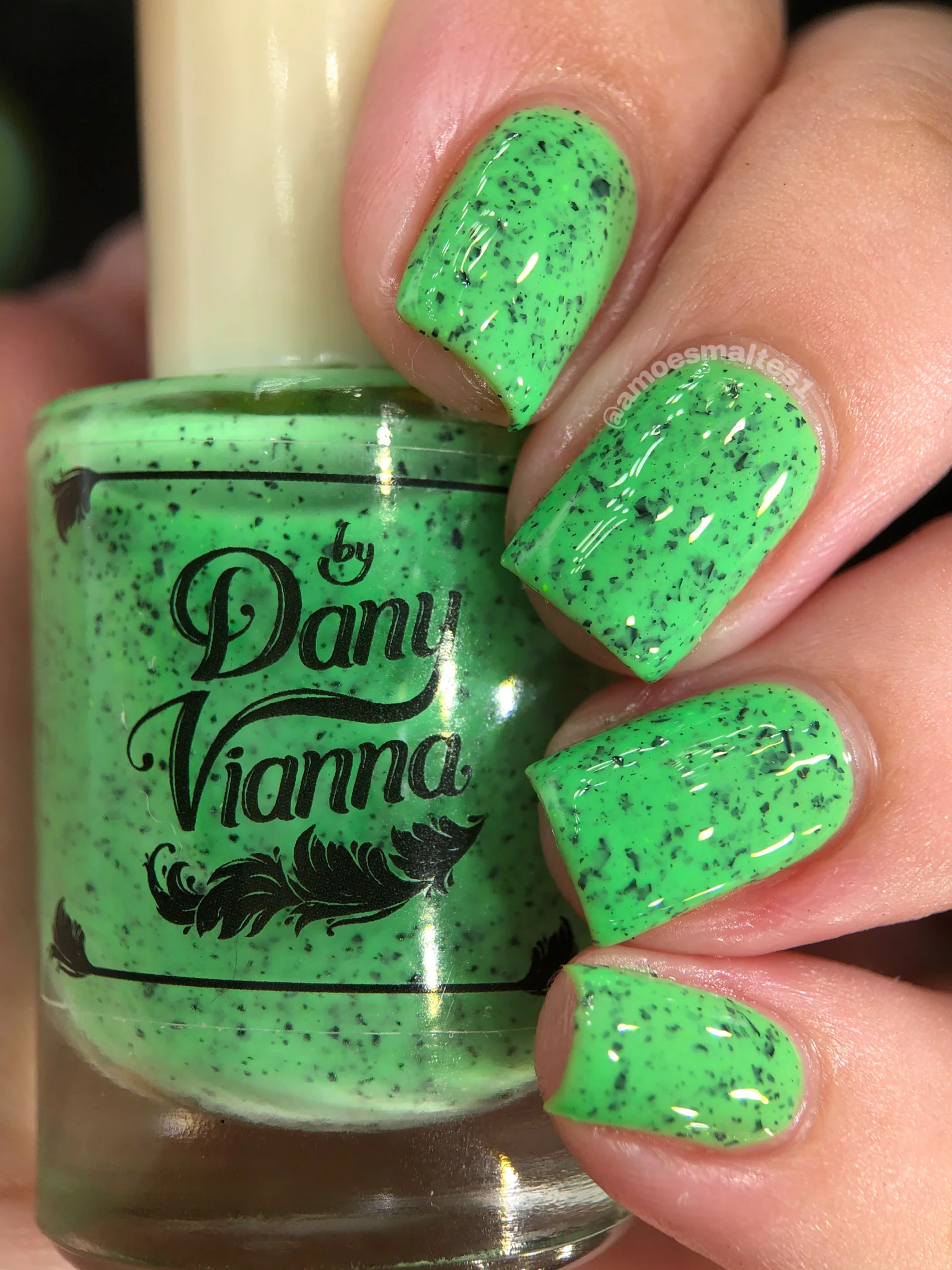 Lac de unghii By Dany Vianna Speckle Me Green, 10 ml [0]