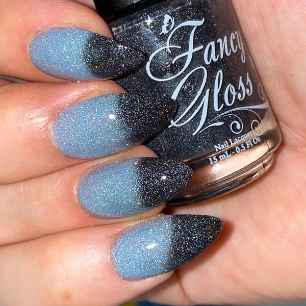 Lac de unghii Fancy Gloss Blue Striped Garter, 15 ml [0]