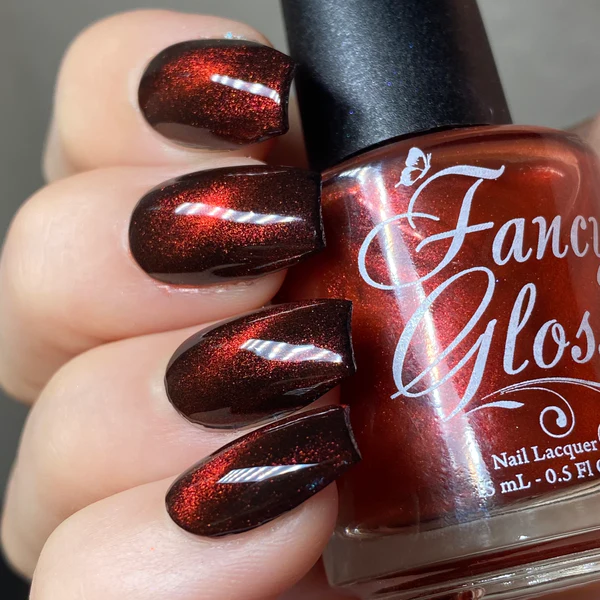 Lac de unghii Fancy Gloss Red Magnetic Top Coat, 15 ml [0]