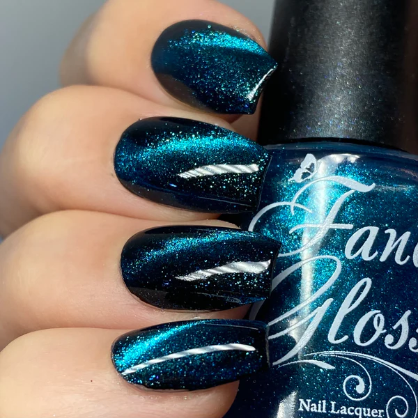 Lac de unghii Fancy Gloss Light Blue Magnetic Top Coat, 15 ml [1]