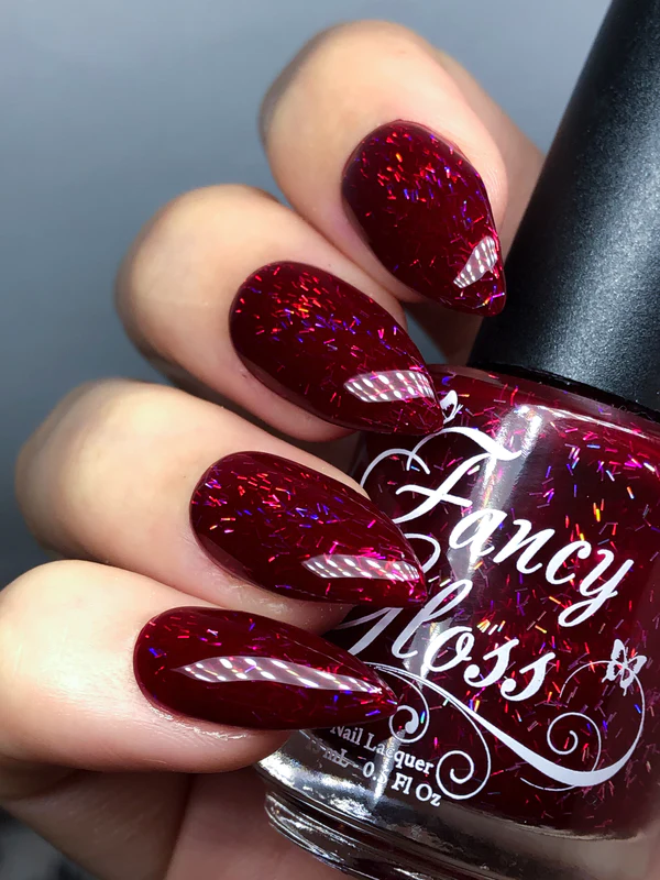 Lac de unghii Fancy Gloss Red Sparks, 15 ml [1]