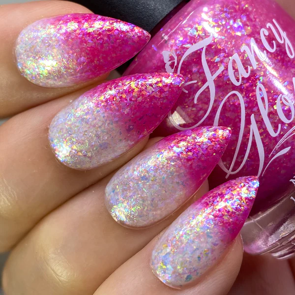 Lac de unghii Fancy Gloss Pink Confetti, 15 ml [0]