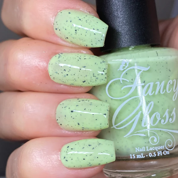 Lac de unghii Fancy Gloss Green Speckled Egg, 15 ml [1]