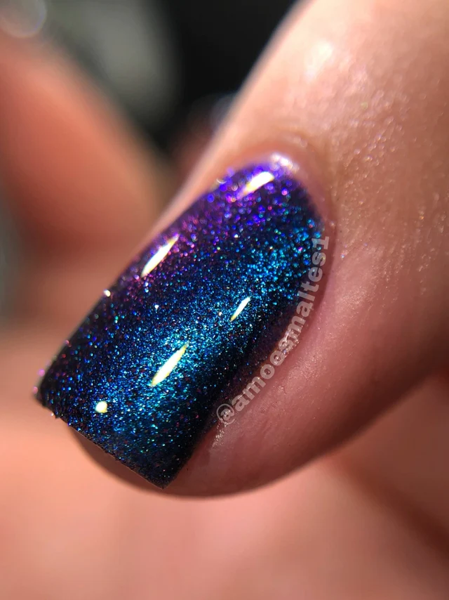 Lac de unghii M&N Indie Polish Blue Minkweed Beetle, 10 ml [2]