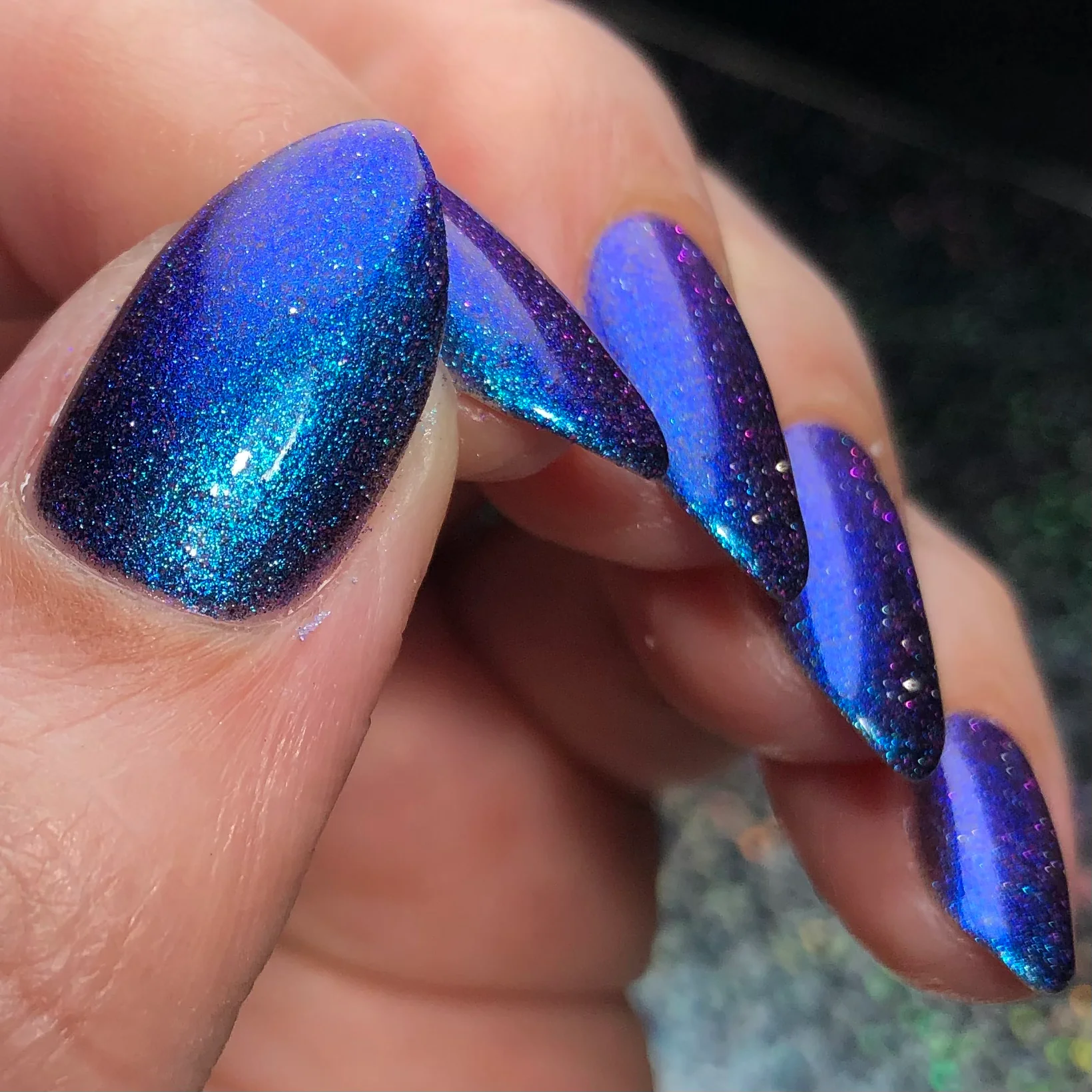 Lac de unghii M&N Indie Polish Blue Minkweed Beetle, 10 ml [3]