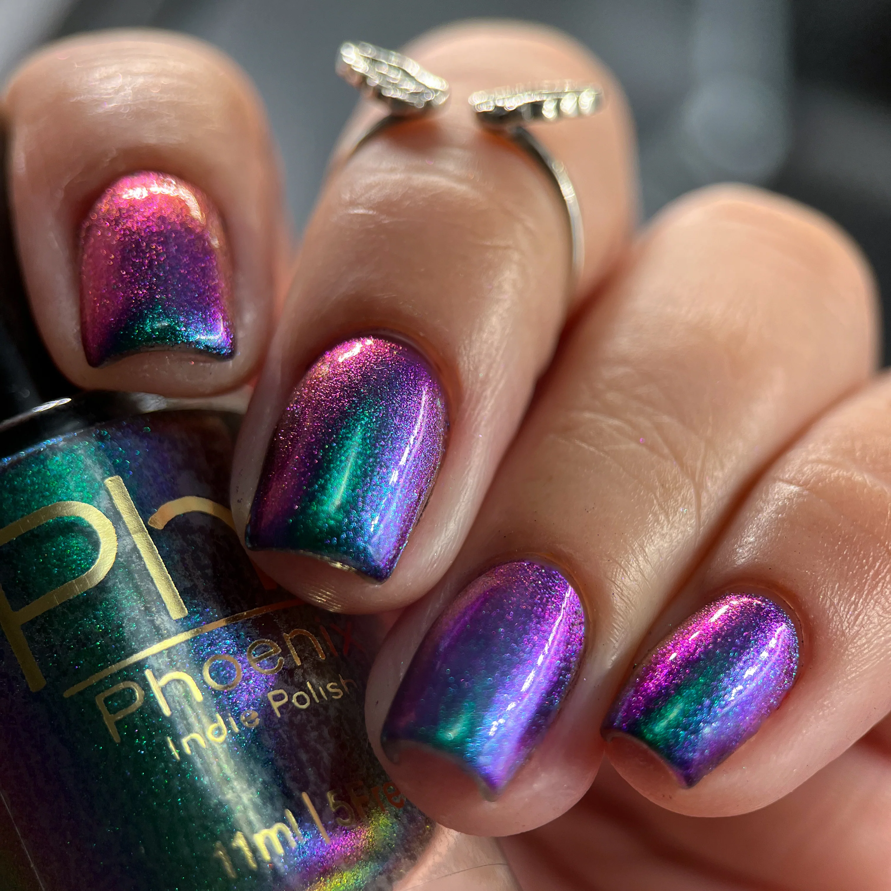 Lac de unghii Phoenix Indie Violet Sabrewing Hummingbird, 15 ml [3]