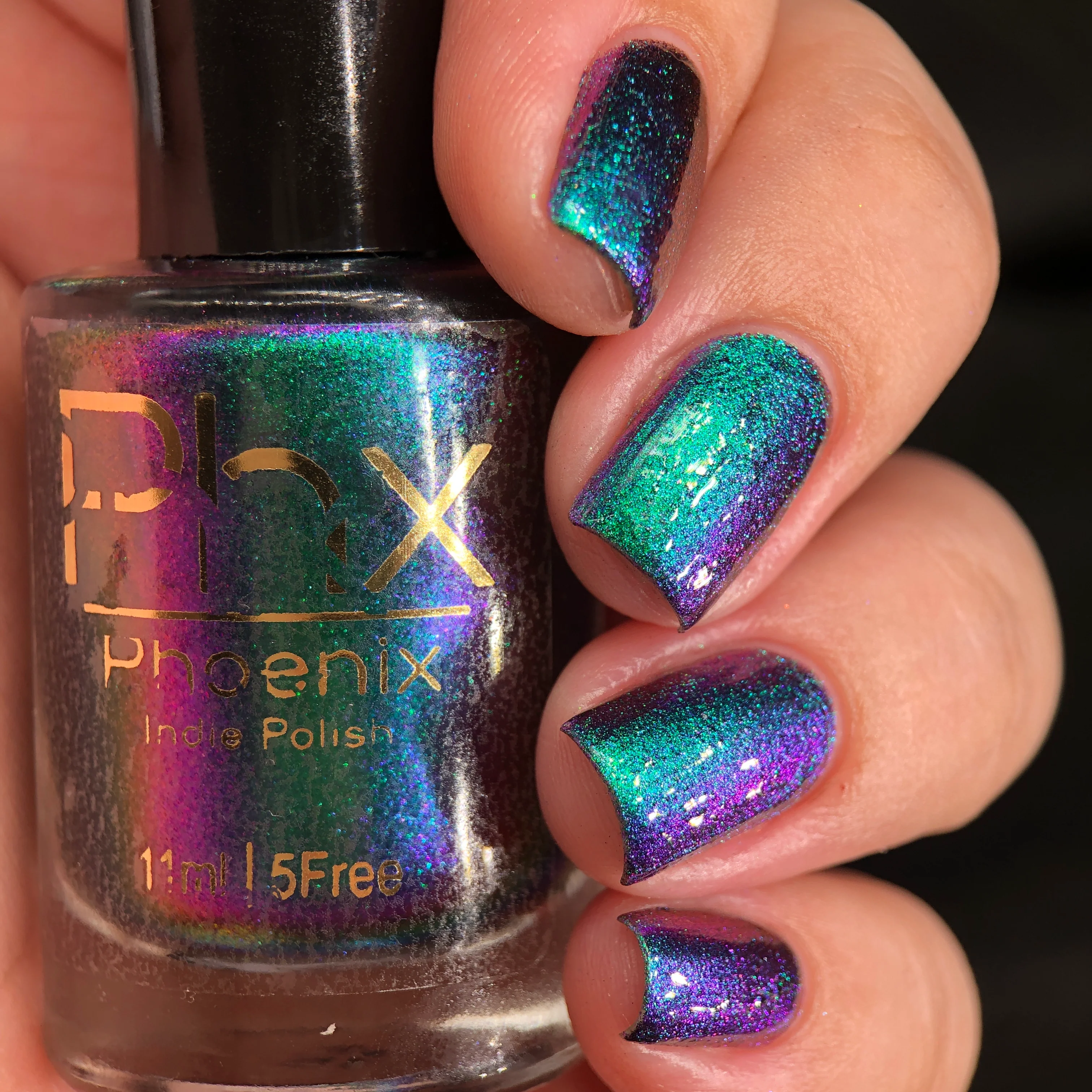 Lac de unghii Phoenix Indie Violet Sabrewing Hummingbird, 15 ml [0]