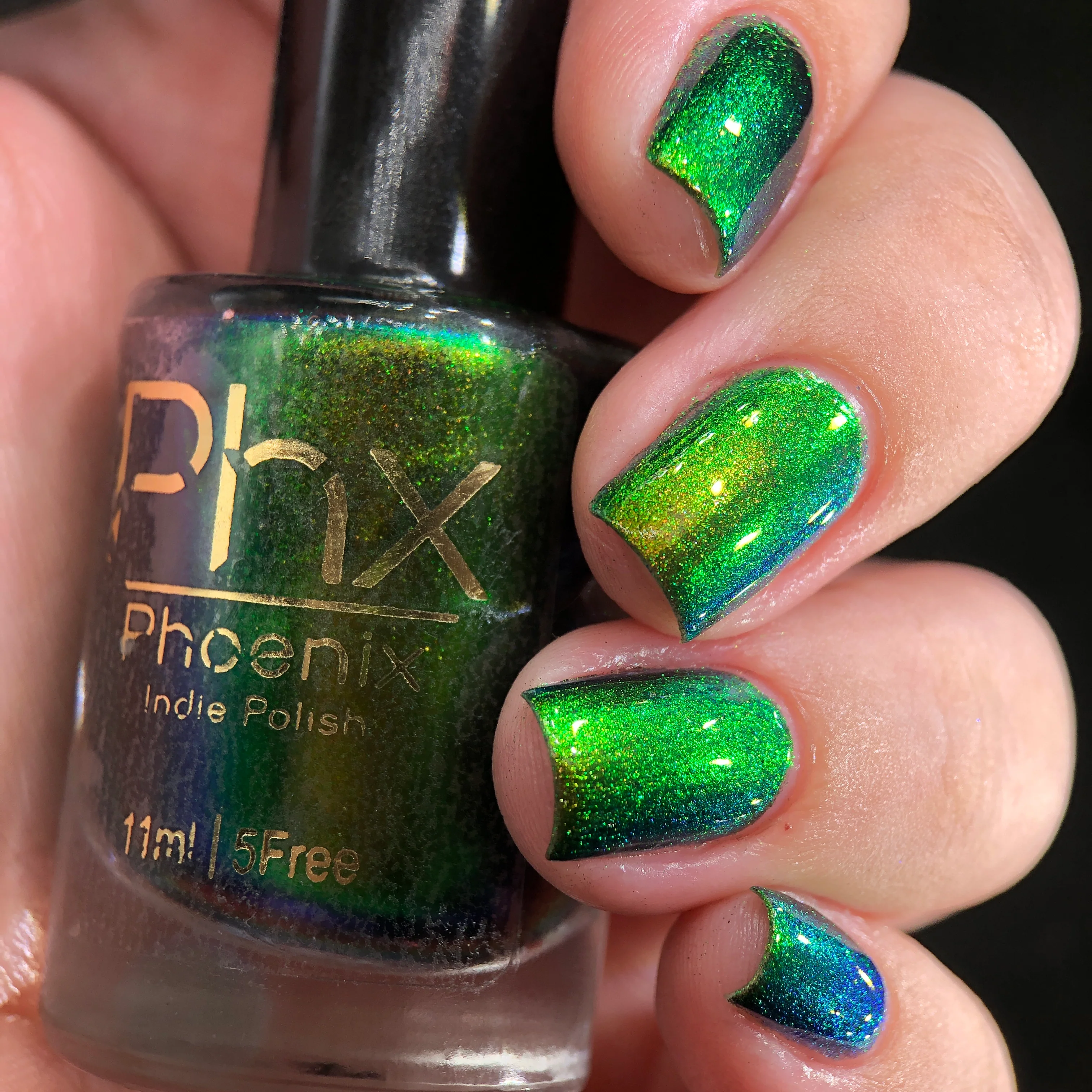 Lac de unghii Phoenix Indie Green Breasted Mango, 15 ml [0]