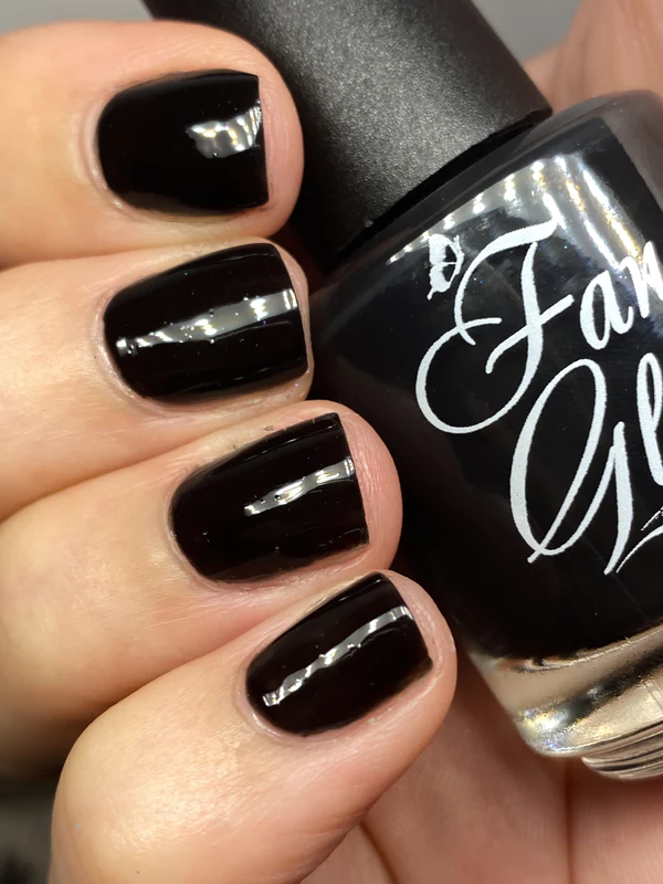 Top coat cu efect termic Fancy Gloss Black Thermal Top Coat, 15 ml [2]