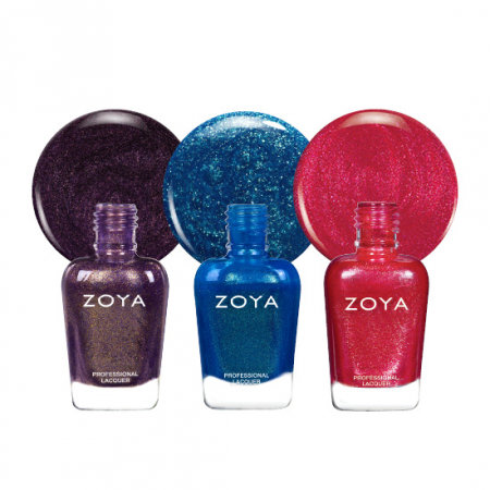 Set 3 lacuri de unghii Zoya Red, Blue & oooHHH Trio [0]