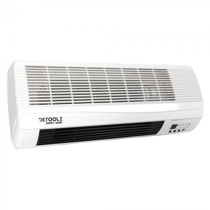 Aeroterma de perete, 2kW, cu termostat, afisaj LED si telecomanda [2]