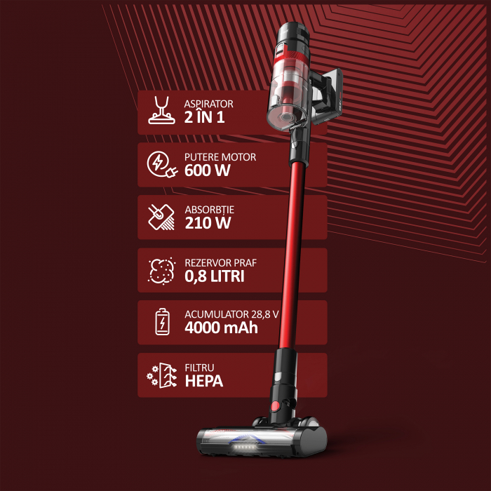 Aspirator vertical fara fir 2 in 1 Samus Hurricane Max Pro [9]