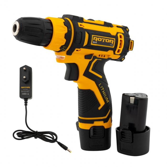 Autofiletanta cu 2 acumulatori, 12 V, 1500 mAh ROTOR RPA12C [1]