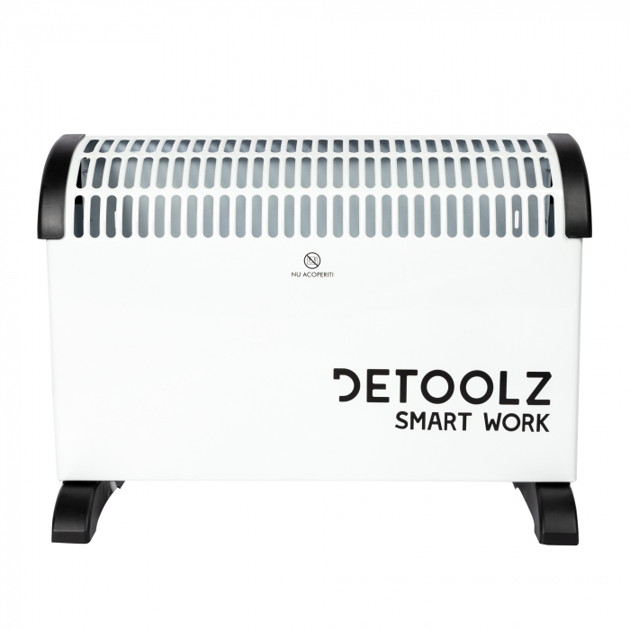 Convector electric Detoolz, 2KW, 3 trepte de putere, cu termostat reglabil, telecomanda [2]