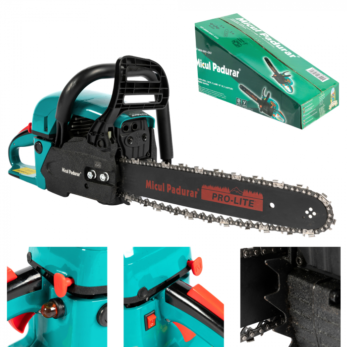 Drujba Micul Padurar 5200 52CC 2.9CP 2 lame 16'' si 2 lanturi, pornire rapida, gen II [2]
