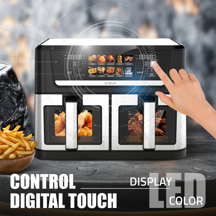 Friteuza cu aer cald Samus AF12TWIN-S2800DW [8]