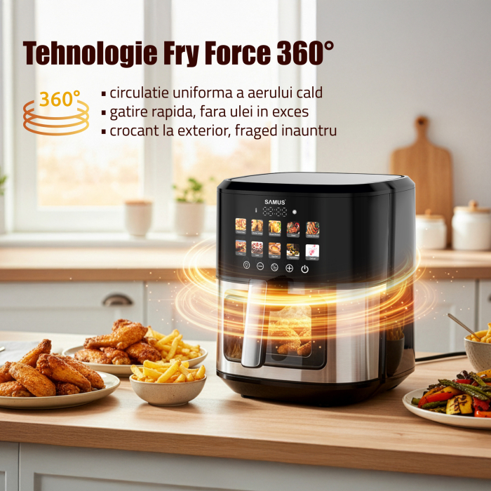 Friteuza cu aer cald Samus AF6.5H-S1701DW [5]