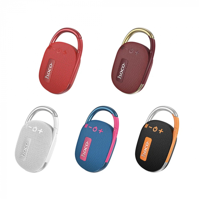 Mini boxa Bluetooth TWS Hi-Fi Hoco HC17 cu holder curea, negru [3]