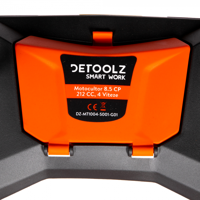Motocultor Detoolz 8.5CP 212CC, benzina, 4T, 4 viteze, pornire manuala, cu roti [30]