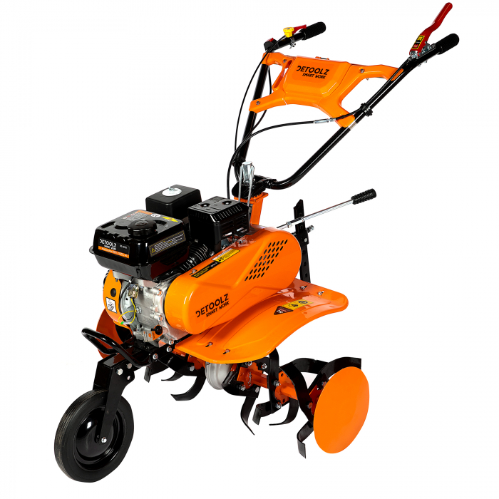 Motocultor Detoolz 8cp 212cc, benzina 4T, 3 viteze, pornire manuala, fara roti [5]