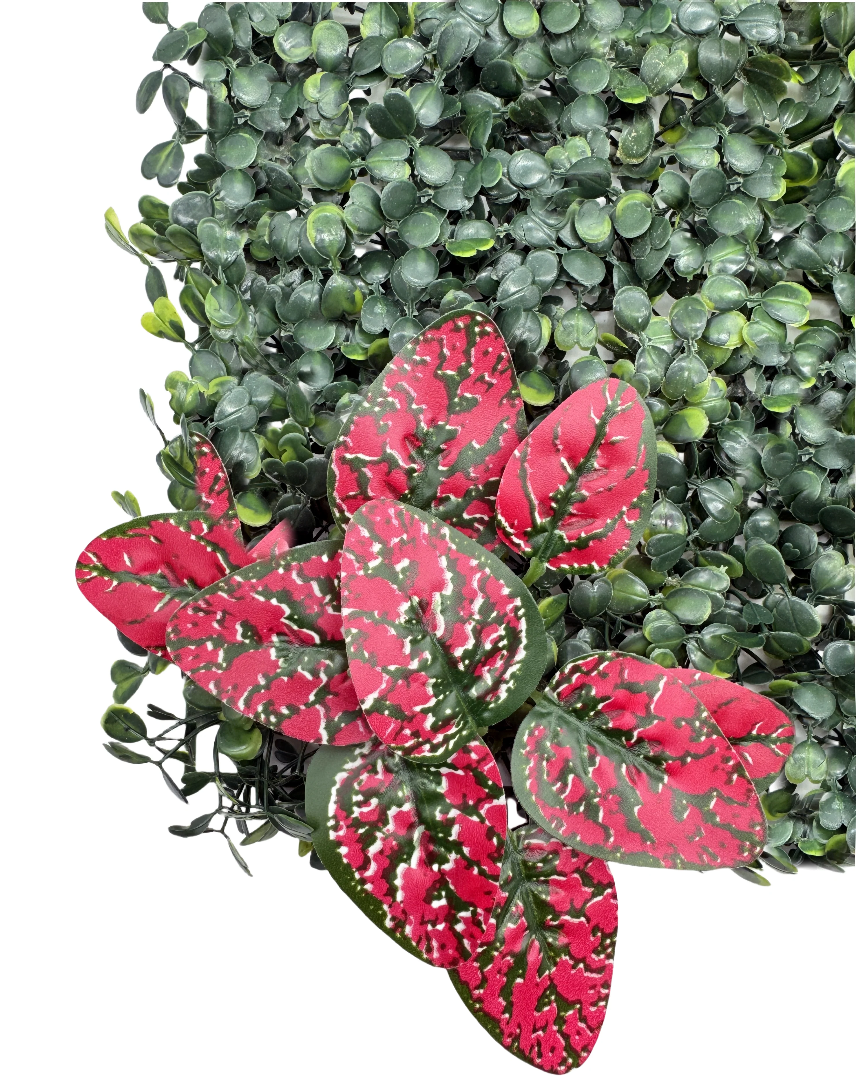 Panou buxus artifcial cu frunze artificiale, verde decor sau mascare, 40x60cm [4]