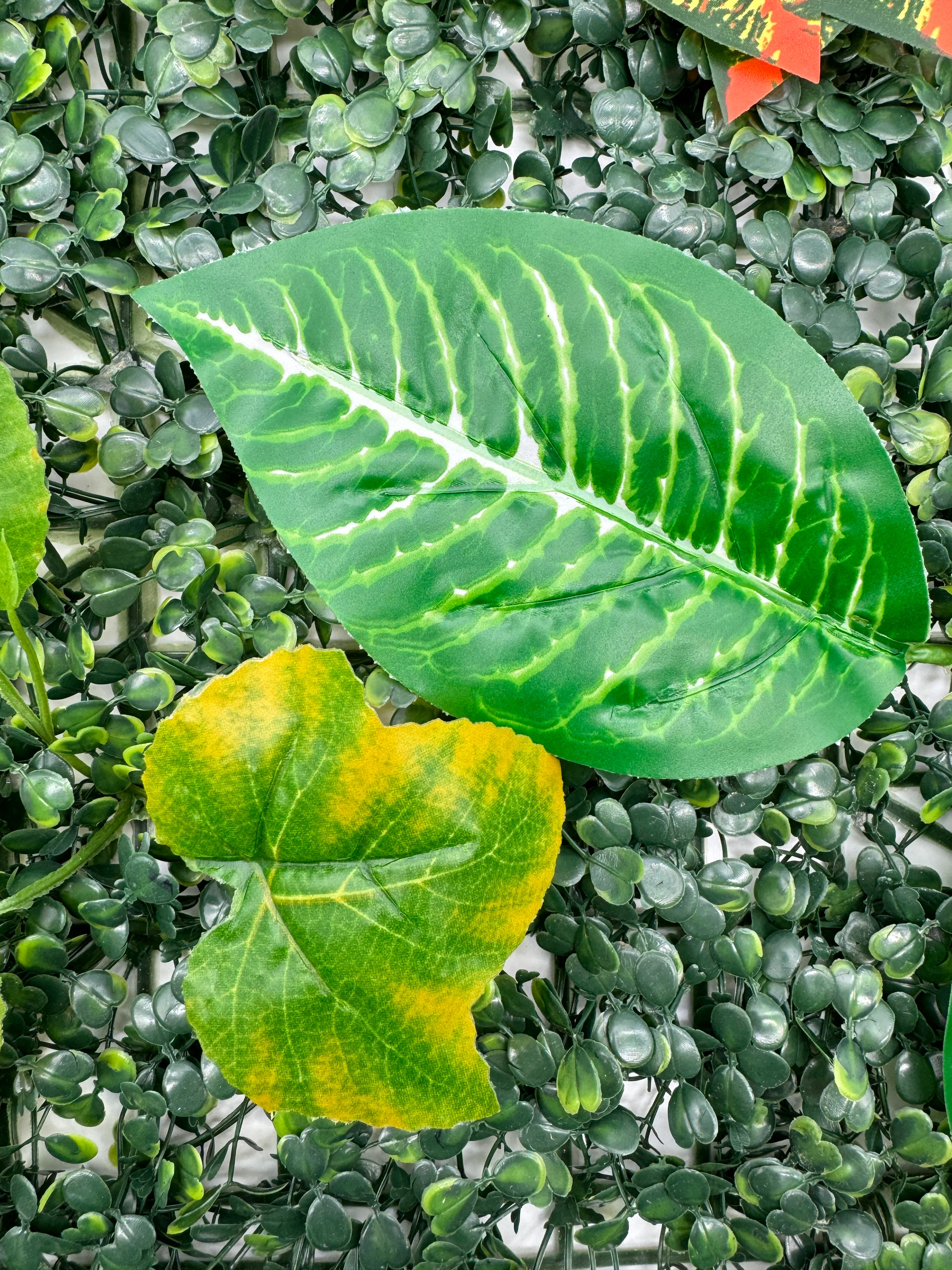 Panou buxus artifcial cu frunze artificiale, verde decor sau mascare, 40x60cm [3]