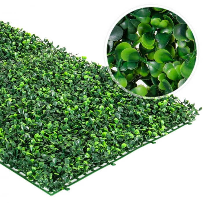 Panou Buxus artificial verde inchis 40x60 cm [3]