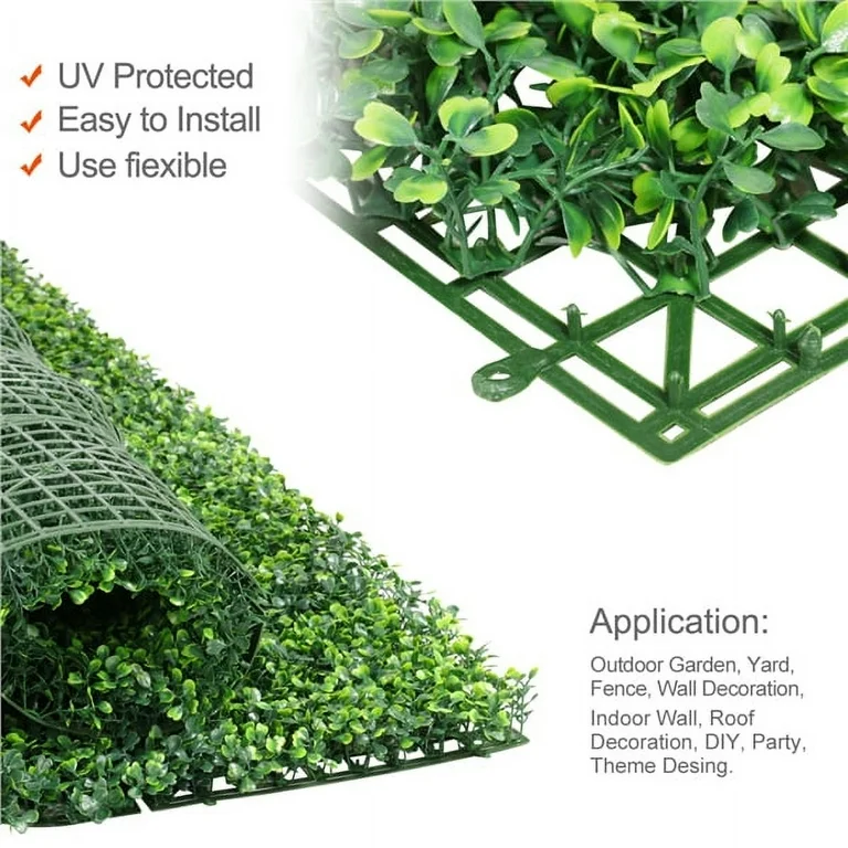 Panou Buxus artificial verde inchis 40x60 cm [4]