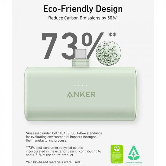 Power bank, baterie externa Anker Nano, 5000mAh, 22.5W, negru [5]