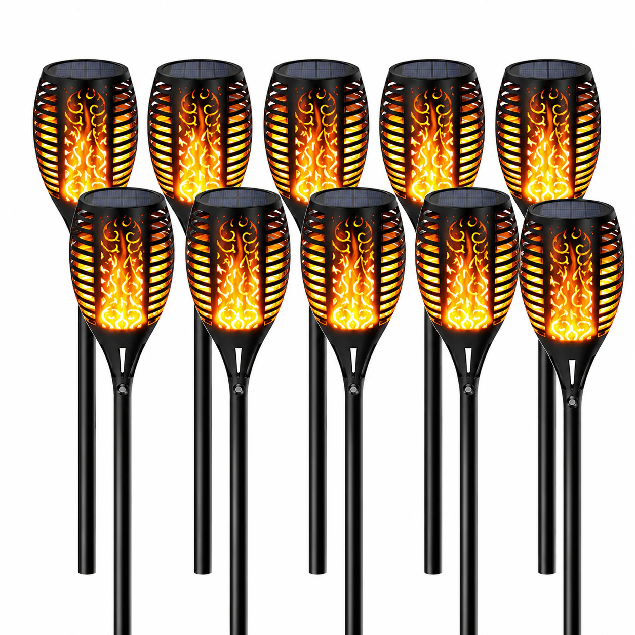 Set 10 bucati lampa solara tip torta, 50cm [2]