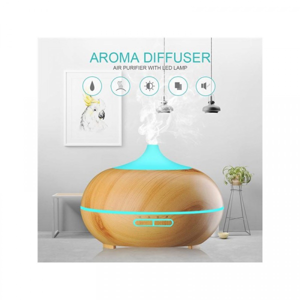 Umidificator difuzor de aromaterapie cu ultrasunete si lumina ambientala 210 ml [3]