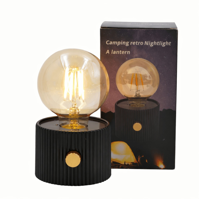 Veioza retro cu lumina calda, reincarcare USB, intensitate reglabila [2]