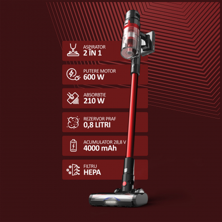 Aspirator vertical fara fir 2 in 1 Samus Hurricane Max Pro [8]