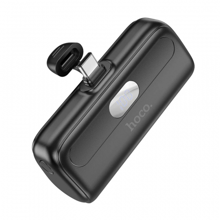 PowerBank - Baterie externa Power Bank Cool (J116) - Mini Pocket Charging for USB-C with LED Digital Display, 5000mAh - Black