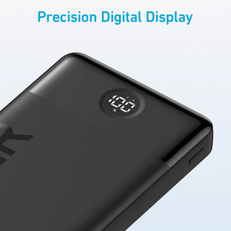 Baterie externa Power Bank PowerCore 324 (A1237G11) - USB, Type-C, Digital Display, 10000mAh, 12W - Black [6]