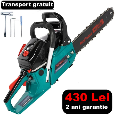 Motoferastraie cu lant - Drujba Micul Padurar 5200 3CP, 52CC, Lama 40cm