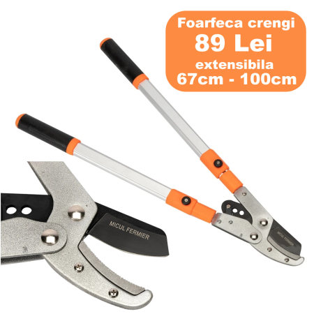 Foarfeci manuale de gradina - Foarfeca din aluminium extensibil pentru crengi
