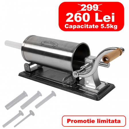 Casa&Bricolaj - Masina de facut carnati 5.5 KG orizontal