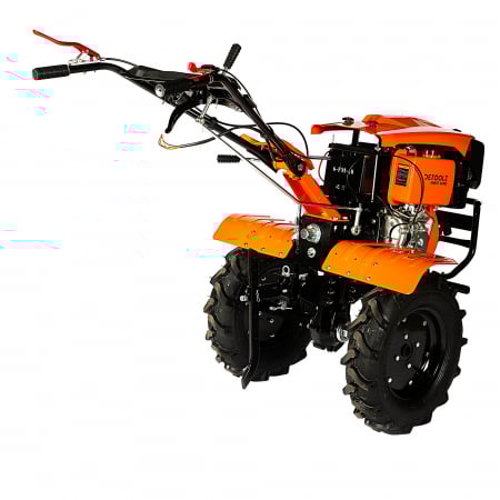Motocultor Detoolz 11CP 418CC, motorina, 4T, 3 viteze, pornire electrica, cu roți [1]