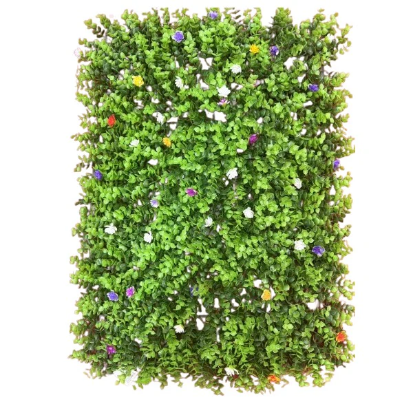 Decoratiuni - Panou Plante Artificiale cu Flori Colorate – 60x40 cm