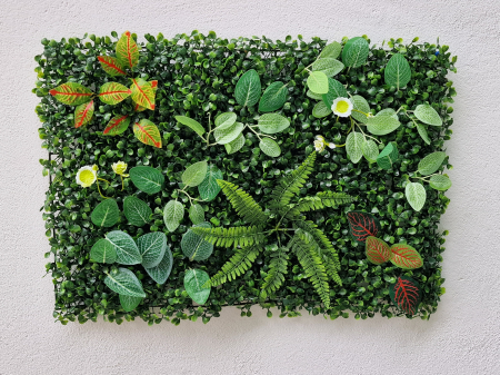 Produse - Panou verde multifloral artificial 40cm x 60cm