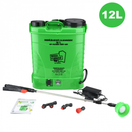Pompe de stropit si atomizatoare - Pompa de stropit cu acumulator Micul Fermier 12L