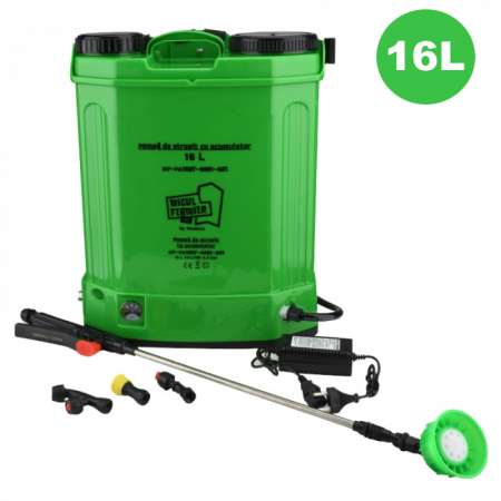 Pompe de stropit si atomizatoare - Pompa de stropit cu acumulator Micul Fermier 16L
