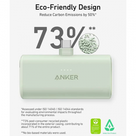 Power bank, baterie externa Anker Nano, 5000mAh, 22.5W, negru [4]