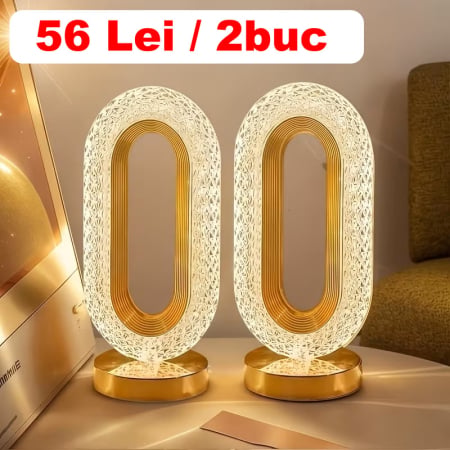 Produse - Set 2 x Lampa Diamond, Touch, USB, 3 moduri iluminare