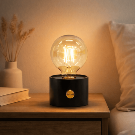 Veioze - Set 3  veioze retro cu lumina calda, reincarcare USB, intensitate reglabila